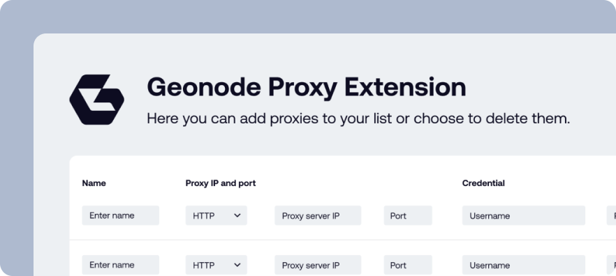 Geonode Proxy Manager