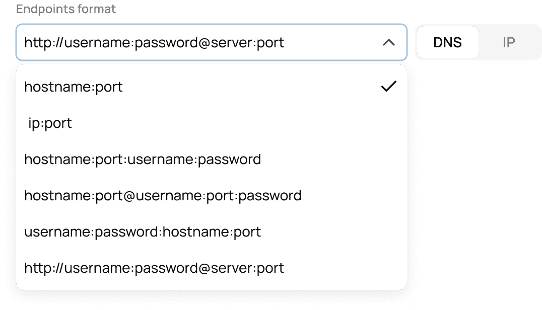Various endpoints