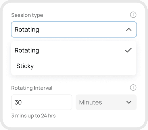 custom sticky session intervals dashboard